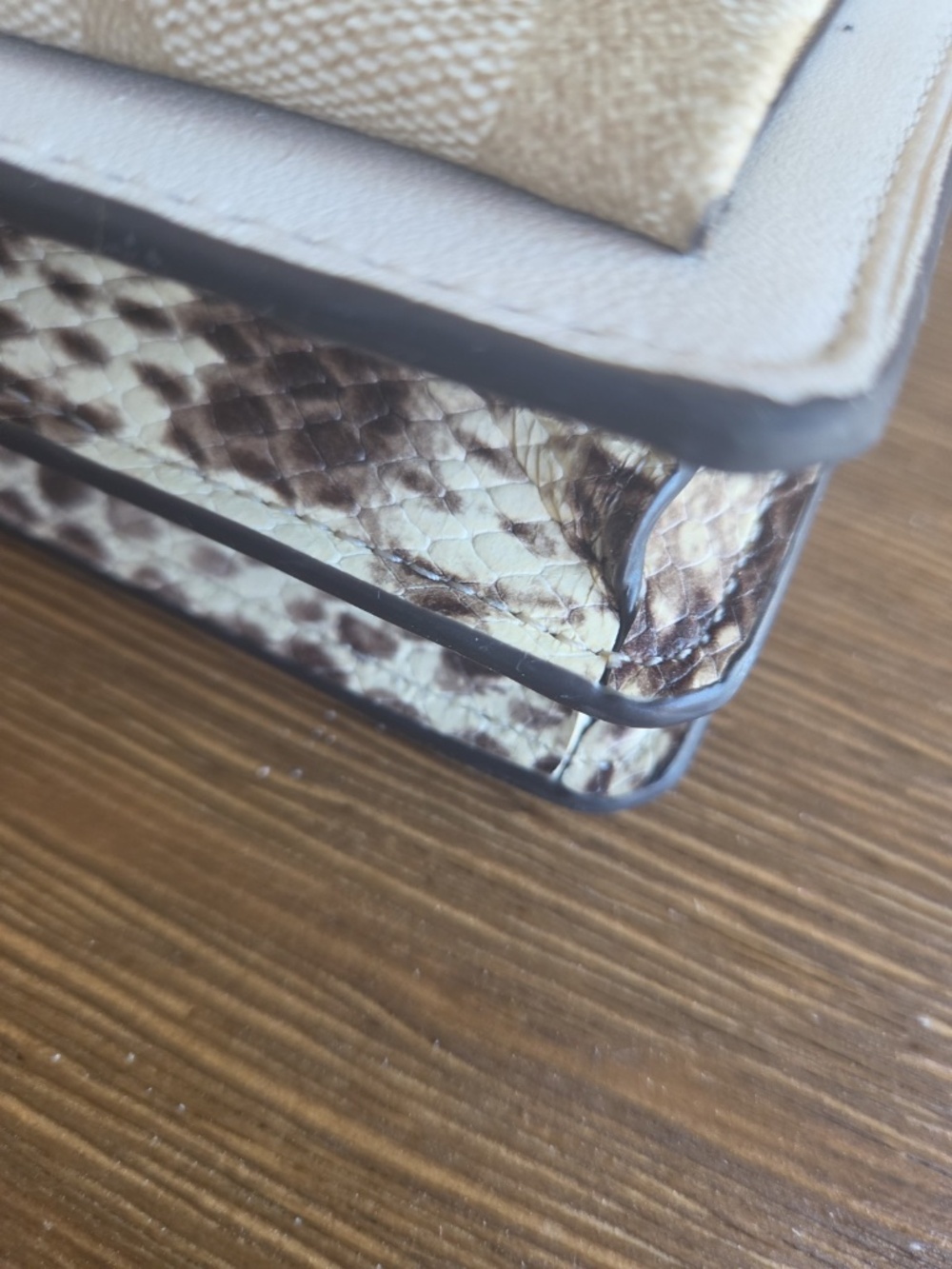 Coach Ivory and Signature Canvas Chain Crossbody with Gold Hardware - Picture 12 of 14